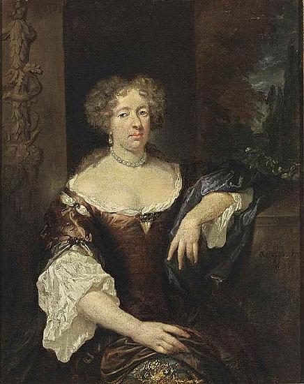 caspar netscher Portrait of a Lady Sweden oil painting art